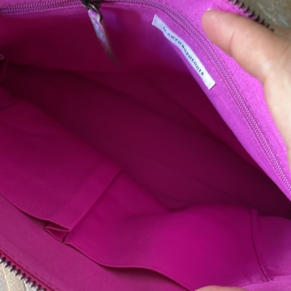 Anthropologie Merritt Snake-Printed Wristlet Pink - Picture 8 of 11